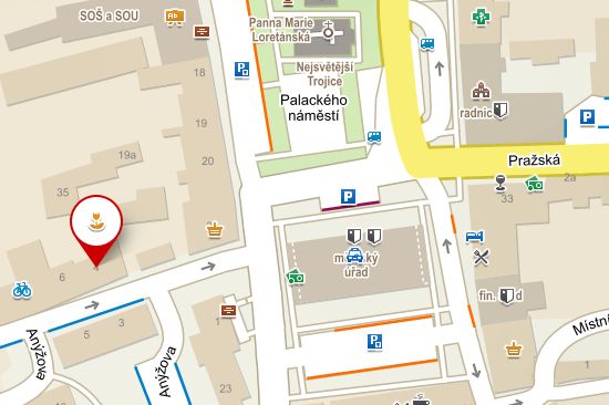 Mapa prodejny Květiny Lojínovi